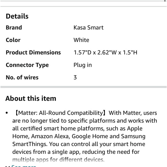 New! Kasa Matter Smart Plug w/ Energy Monitoring, 2-Pack - Picture 11 of 13